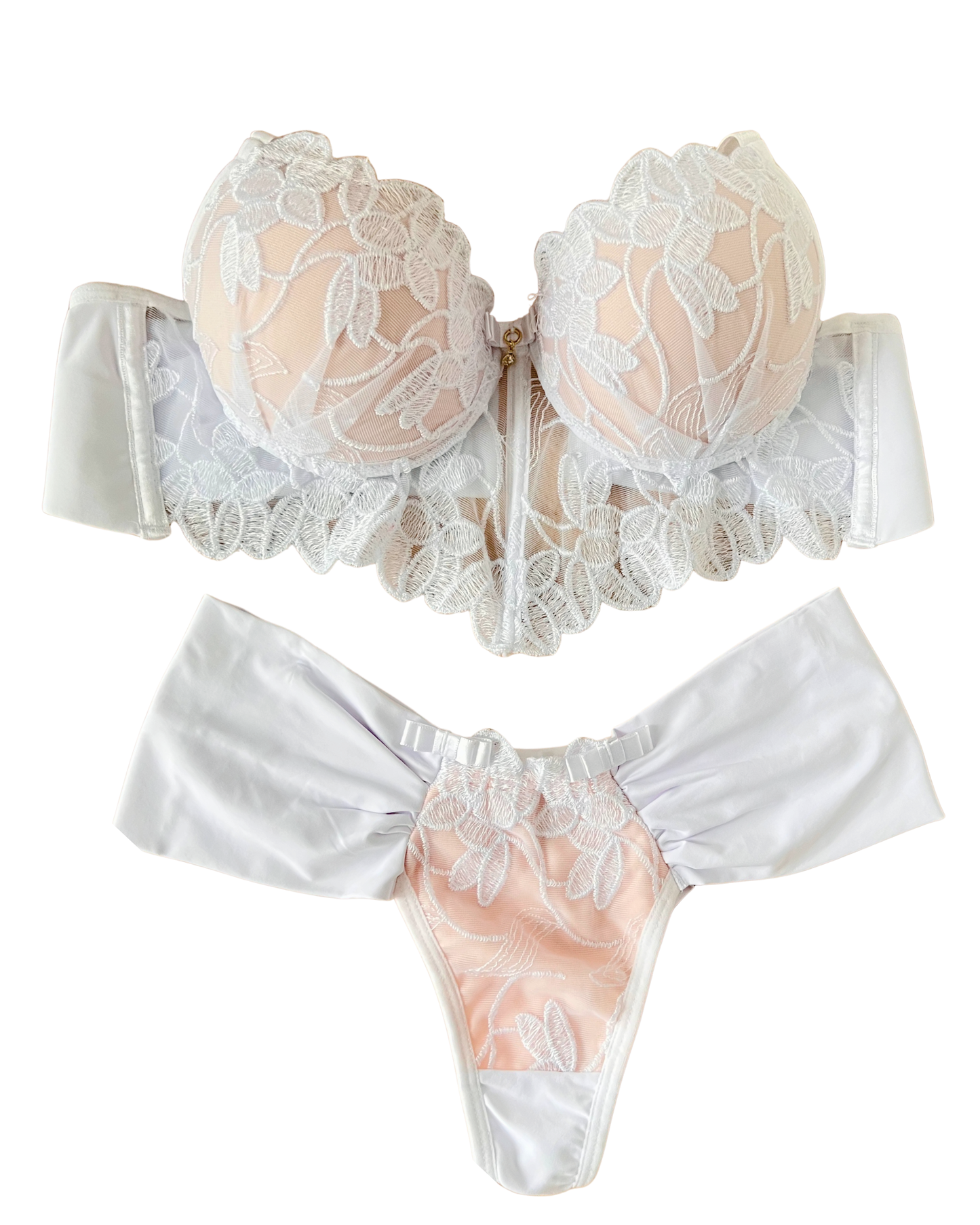 Embroidered Lace Push-Up Set
