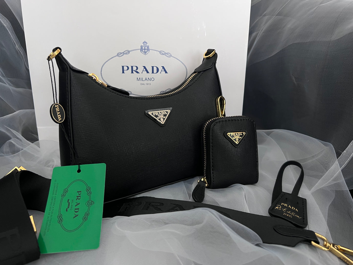 Prada Shoulder Bag Set